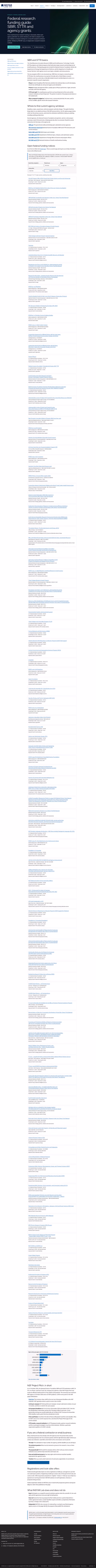 Screenshot thumbnail of Federal R&D Funding Guide: SBIR, STTR and Agency Grants — INSTAR Lab (/research/funding/) at desktop viewport