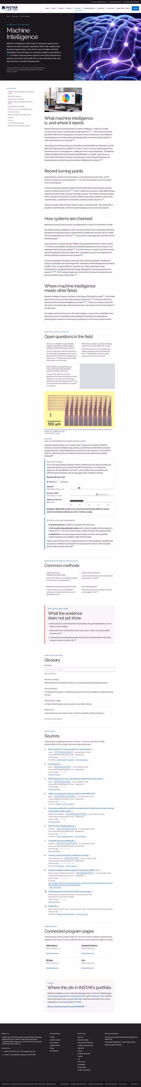 Screenshot thumbnail of Machine Intelligence Research — INSTAR Lab Technology (/technology/machine-intelligence/) at desktop viewport